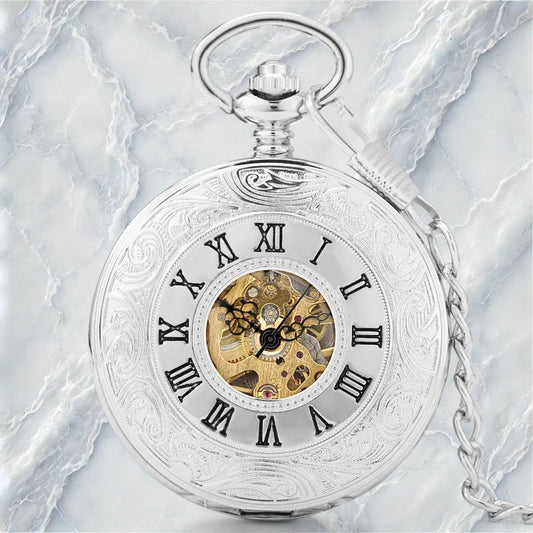 Montre à Gousset Argenté
