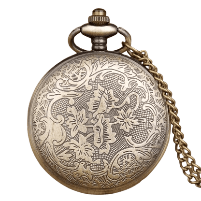 Montre à Gousset avec Motif Papillon