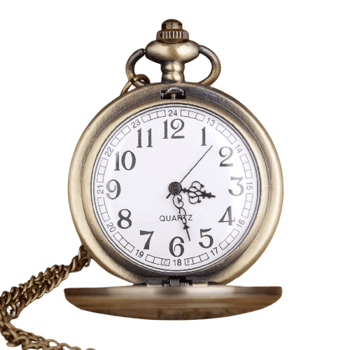 Montre à Gousset avec Motif Papillon
