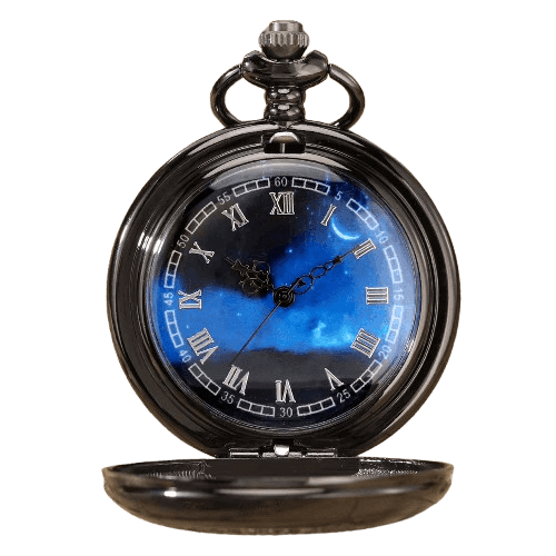 Montre à Gousset Bleu Nuit