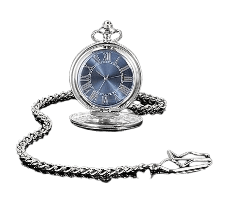 Montre à Gousset Cadran Bleu