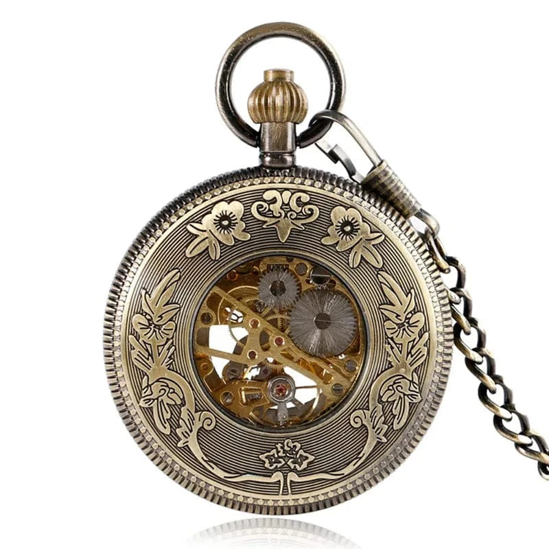 Montre à Gousset Femme Cadran Squelette