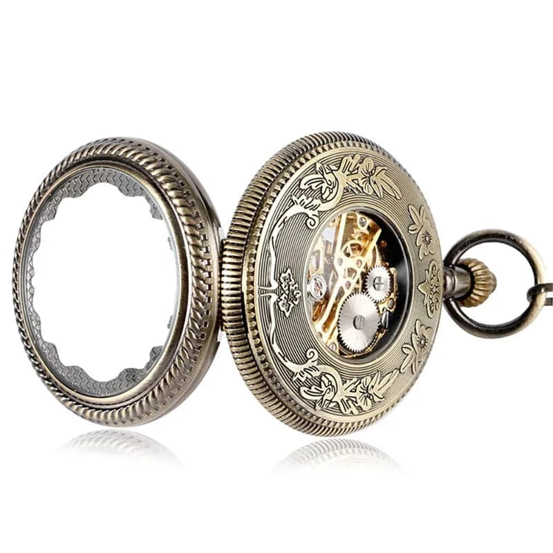 Montre à Gousset Femme Cadran Squelette