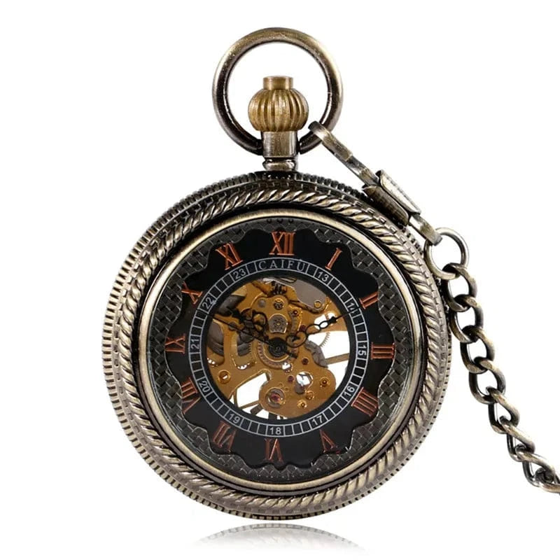 Montre à Gousset Femme Cadran Squelette
