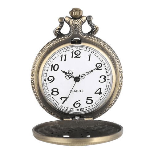 Montre à Gousset Femme Motif Éléphant