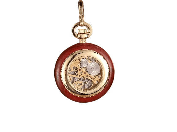 Montre à Gousset Homme en Bois