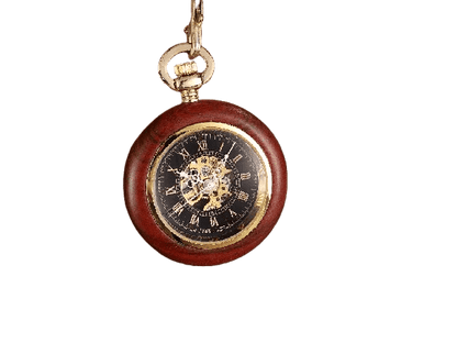 Montre à Gousset Homme en Bois