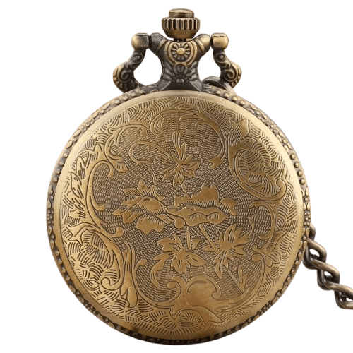 Montre à Gousset Homme Motif Tête de Mort Pirate