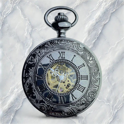 Montre à Gousset Homme Noir