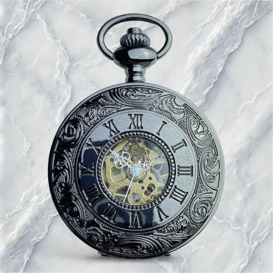 Montre à Gousset Homme Noir