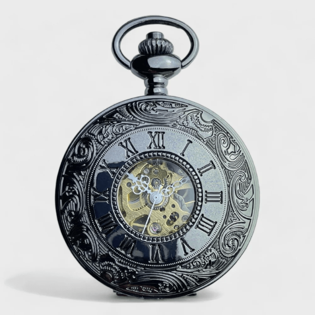 Montre à Gousset Homme Noir