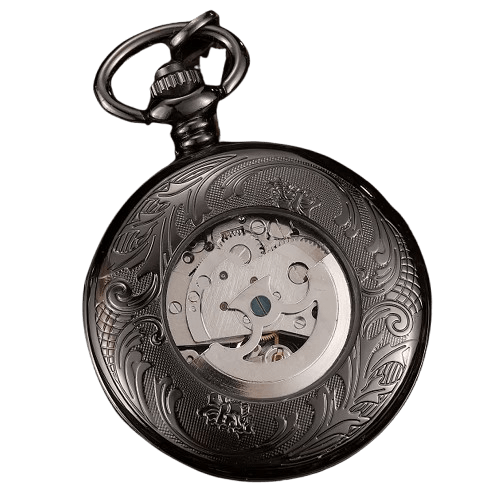 Montre à Gousset Homme Noir