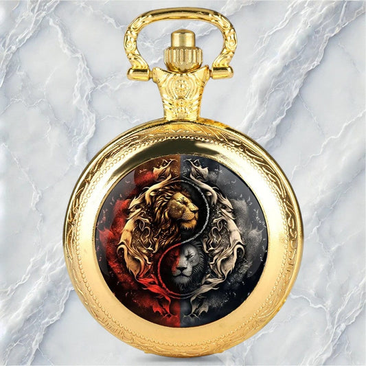 Montre à Gousset Lion Doré