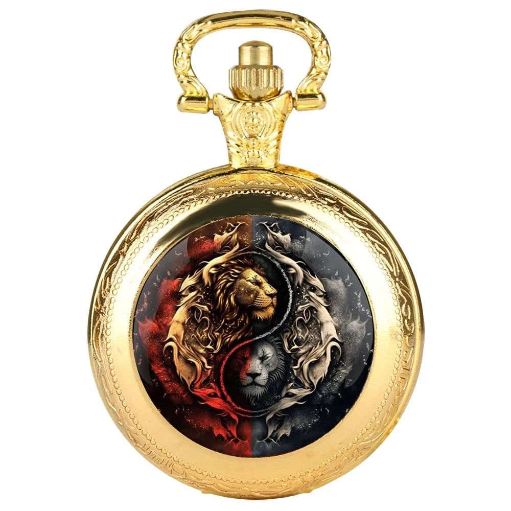 Montre à Gousset Lion Doré