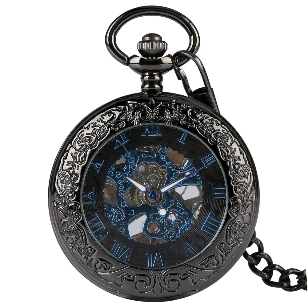 Montre À Gousset Mécanique Bleu Nuit
