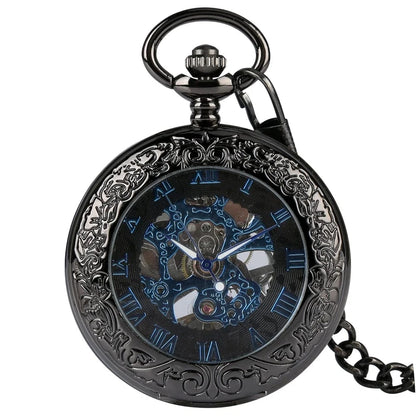 Montre À Gousset Mécanique Bleu Nuit