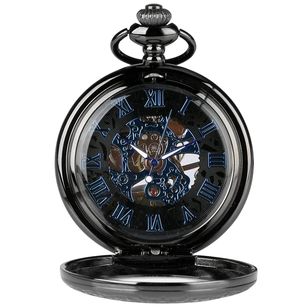 Montre À Gousset Mécanique Bleu Nuit