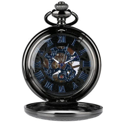 Montre À Gousset Mécanique Bleu Nuit