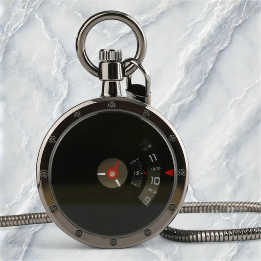 Montre À Gousset Moderne Noir