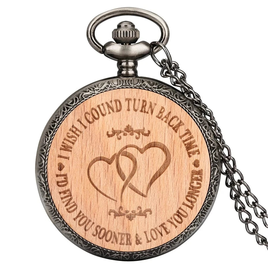 Montre à Gousset Motif Coeur