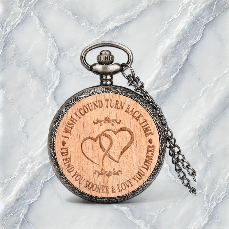 Montre à Gousset Motif Coeur