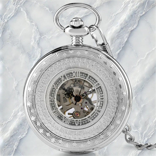 Montre à Gousset Motif Grec