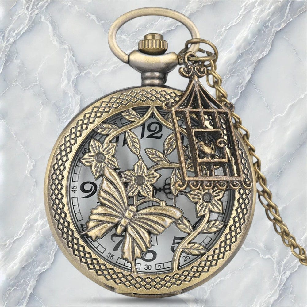Montre à Gousset Papillon Enchanté