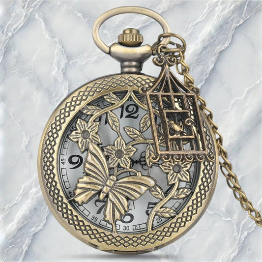Montre à Gousset Papillon Enchanté
