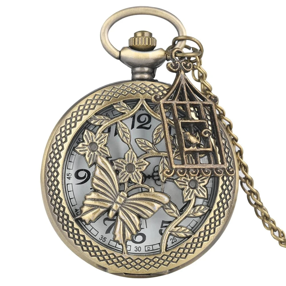 Montre à Gousset Papillon Enchanté