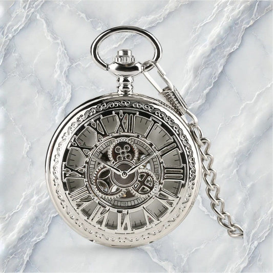 Montre À Gousset pour Homme en Argent