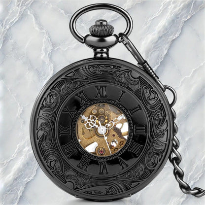Montre à Gousset Rétro Black