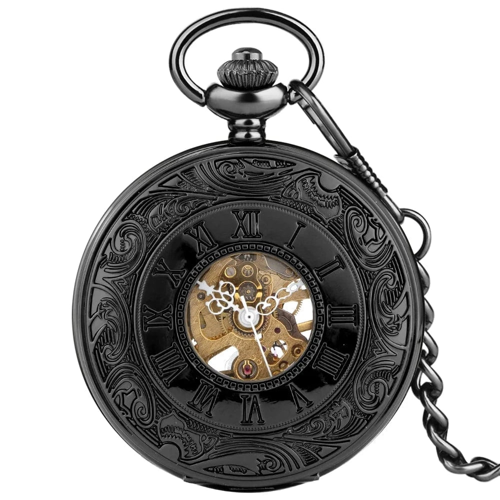 Montre à Gousset Rétro Black