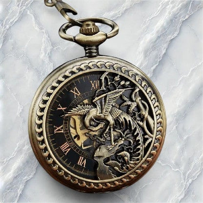 Montre À Gousset Squelette Femme