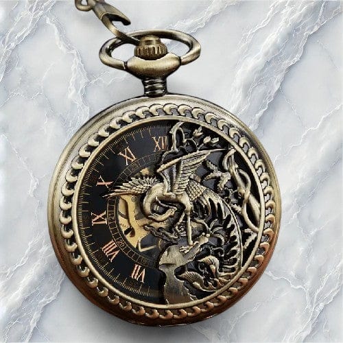 Montre À Gousset Squelette Femme