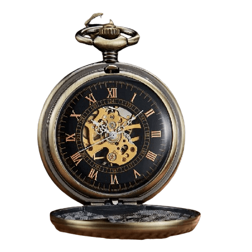 Montre À Gousset Squelette Femme
