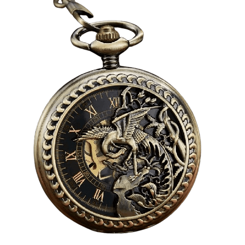 Montre À Gousset Squelette Femme