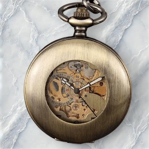 Montre à Gousset Squelette Réglable