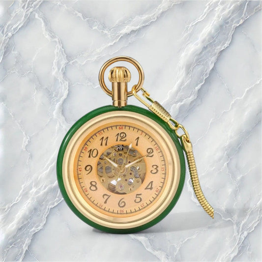 Montre à Gousset Vert Design