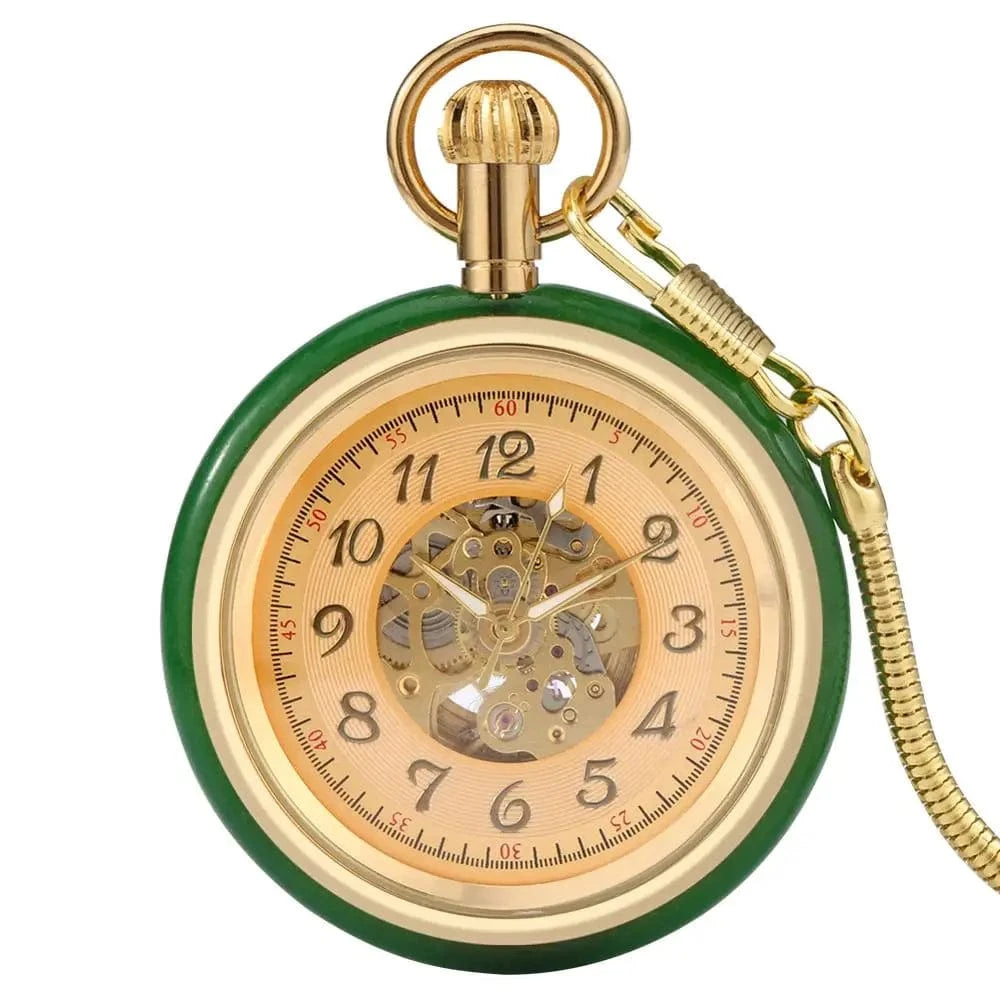 Montre à Gousset Vert Design