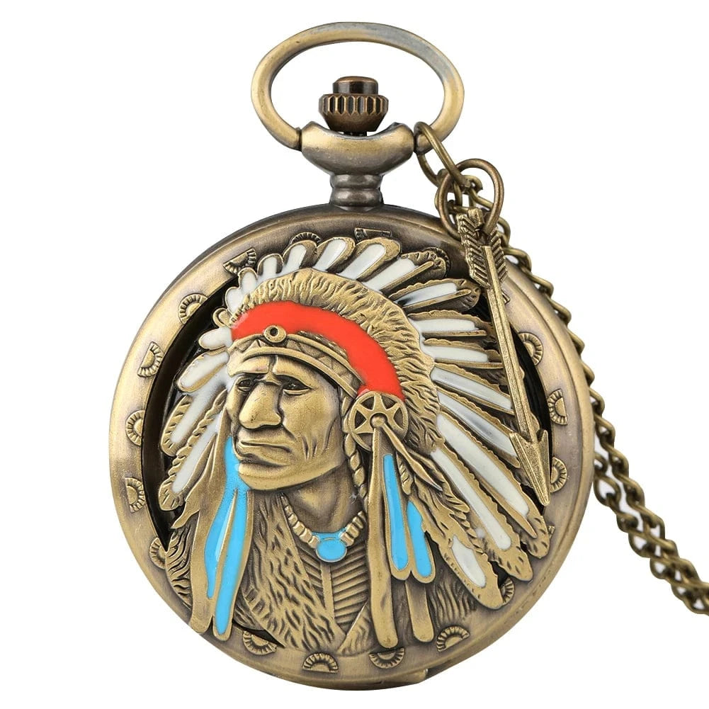 Montre de Poche Amérindienne