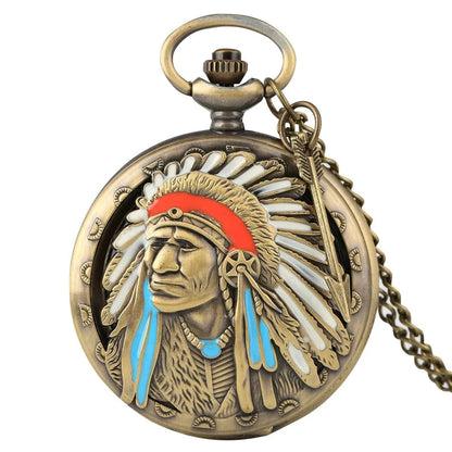 Montre de Poche Amérindienne