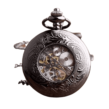 Montre de Poche Émaillée Noir
