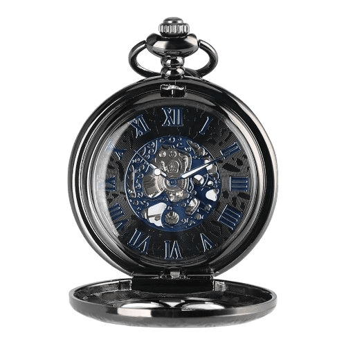 Montre de Poche Émaillée Noir