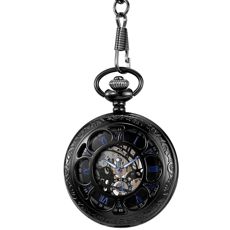 Montre de Poche Émaillée Noir