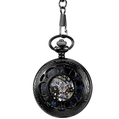 Montre de Poche Émaillée Noir