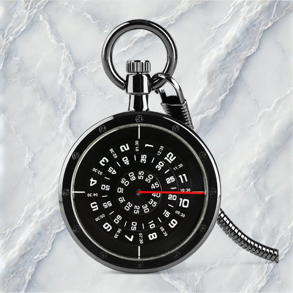 Montre de Poche Noire Quartz