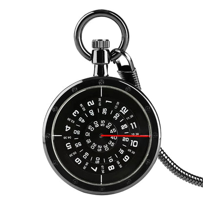 Montre de Poche Noire Quartz