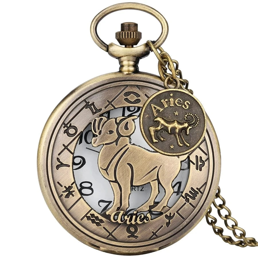 Montre de Poche Signe Astrologique Bélier