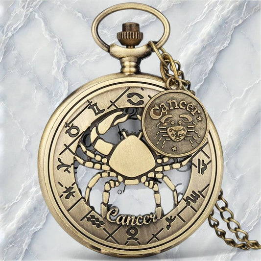 Montre de Poche Signe Astrologique Cancer