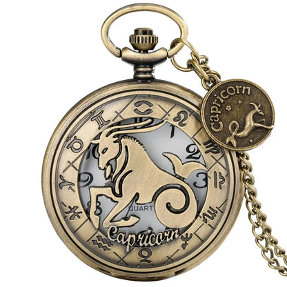 Montre de Poche Signe Astrologique Capricorne